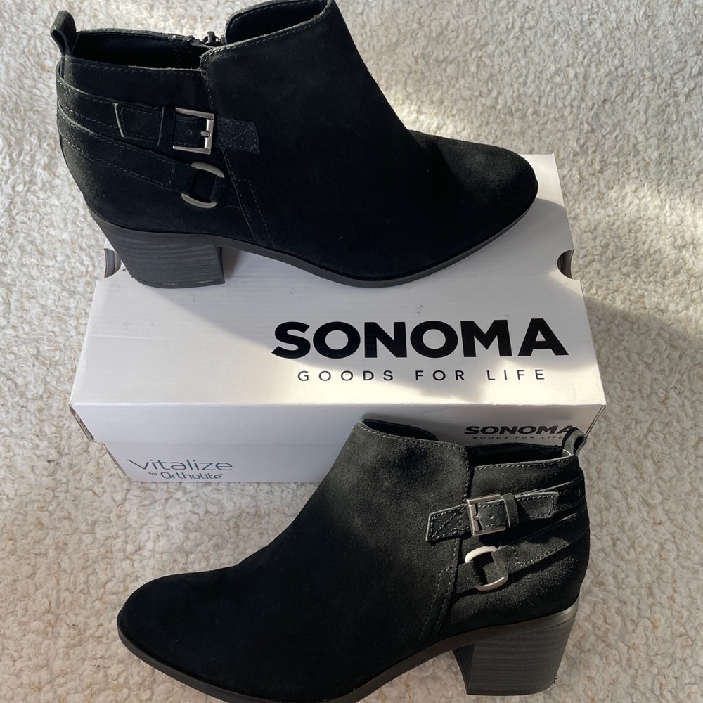 sonoma black booties